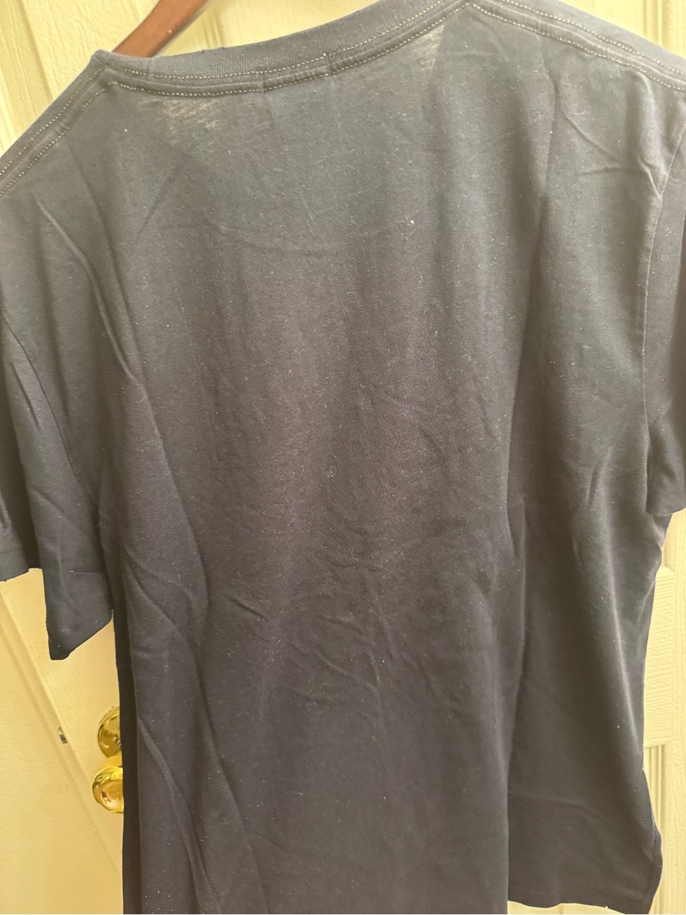 Abercrombie & Fitch Navy Short Sleeve Tee with Yellow Appliqué - Picture 3 of 3